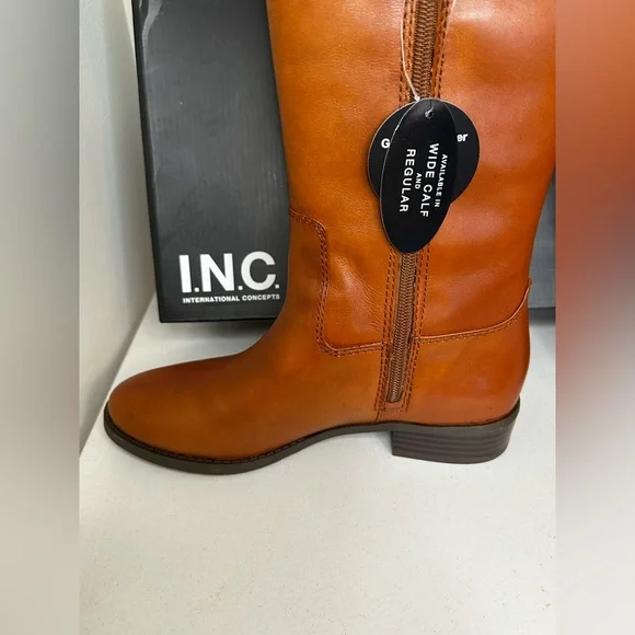 INC International Concepts Women's  Leather Boots - Picture 8 of 13